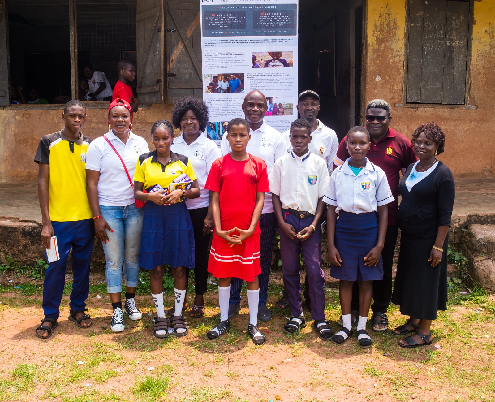 Students and facilitators at Utese Secondary School, February 2026